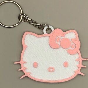 Hello Kitty Pink and White Keychain